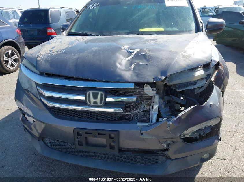 2017 Honda Pilot Ex-L VIN: 5FNYF5H61HB031004 Lot: 41851837