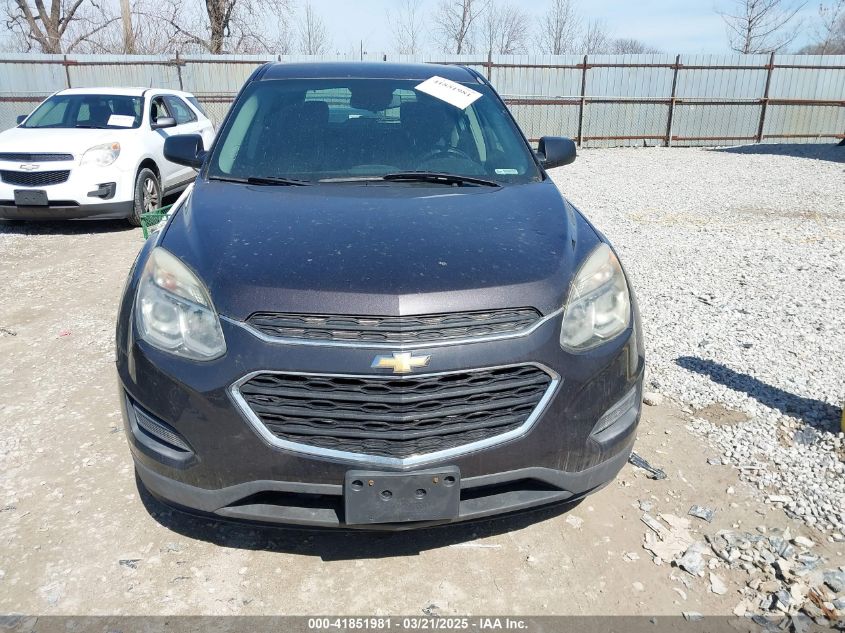 2016 Chevrolet Equinox Ls VIN: 2GNFLEEK0G6208106 Lot: 41851981