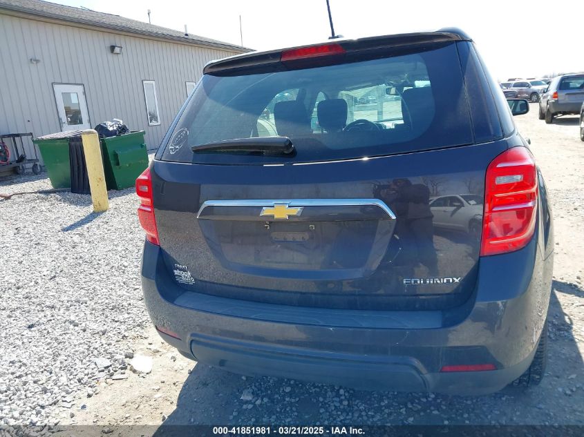2016 Chevrolet Equinox Ls VIN: 2GNFLEEK0G6208106 Lot: 41851981