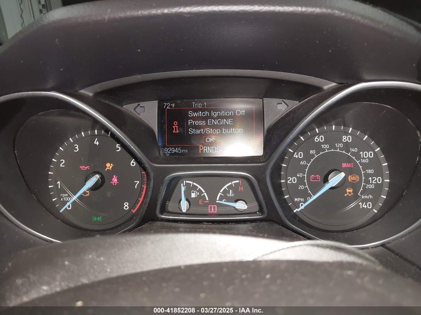 2017 FORD FOCUS VIN: 1FADP3N24HL272396