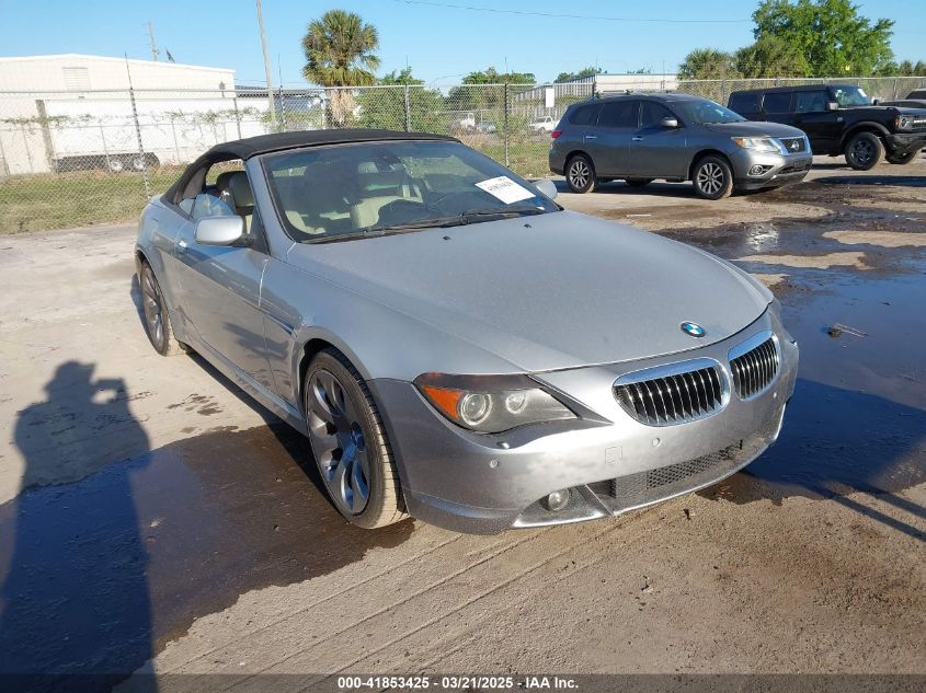 2006 BMW 650I VIN: WBAEK13446CN77929 Lot: 41853425