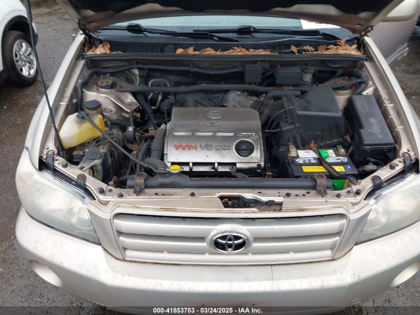 2004 Toyota Highlander V6 VIN: JTEEP21A840005596 Lot: 41853783