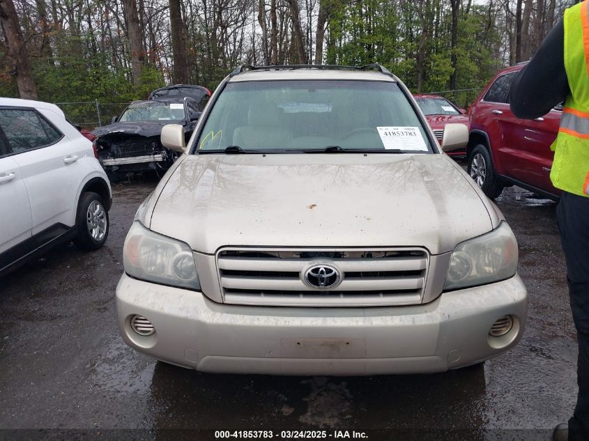 2004 Toyota Highlander V6 VIN: JTEEP21A840005596 Lot: 41853783