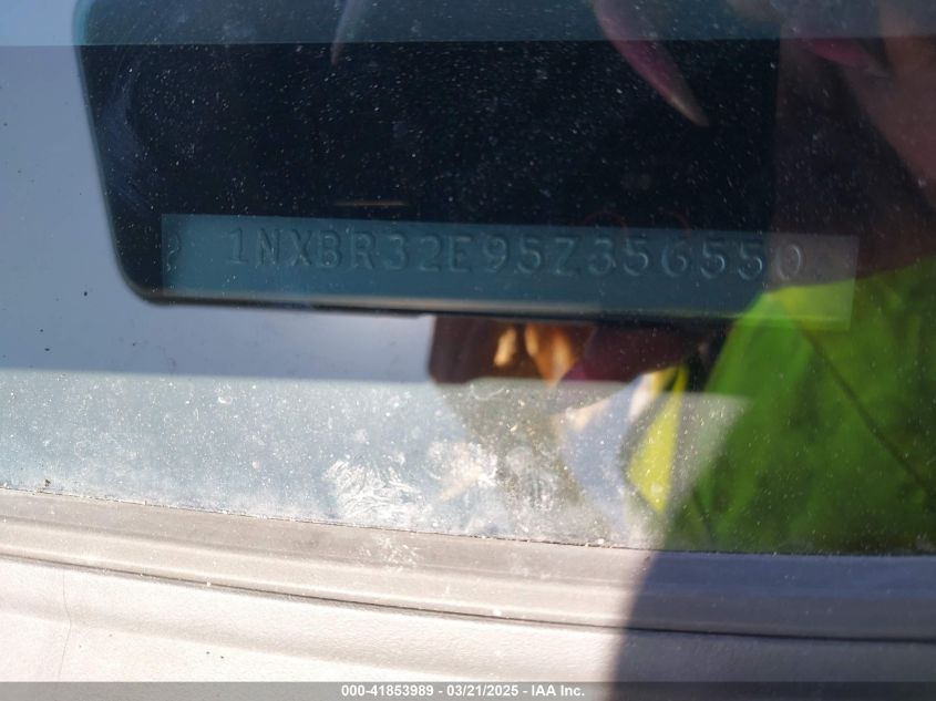 2005 Toyota Corolla Ce/Le/S VIN: 1NXBR32E95Z35655 Lot: 41853989