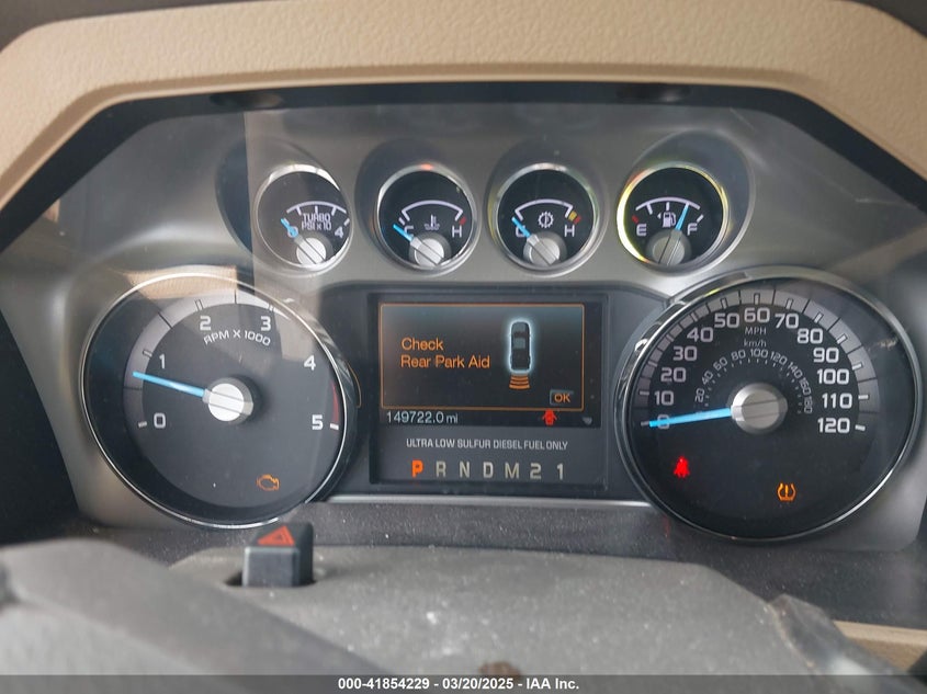 2011 FORD F-250 VIN: 1FT7W2BT7BEB54727
