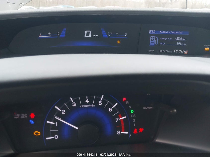 2013 HONDA CIVIC VIN: 19XFB2F52DE045862
