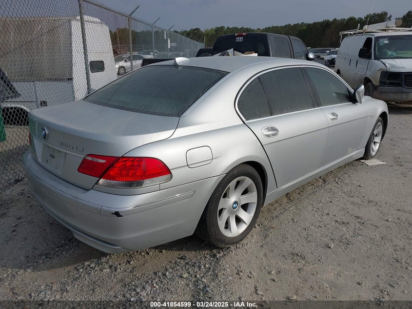 2007 BMW 750LI VIN: WBAHN83527DT65211