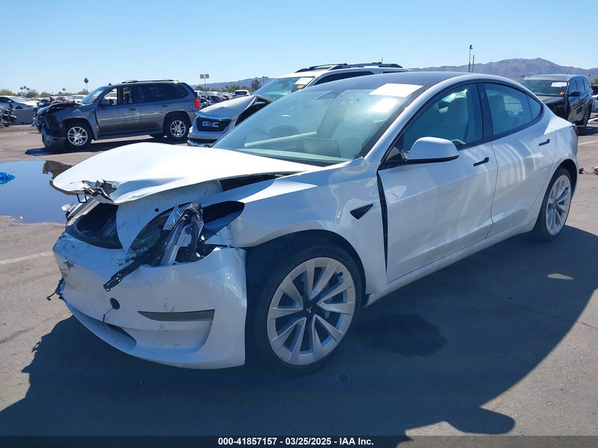 2022 TESLA MODEL 3 VIN: 5YJ3E1EA3NF357638