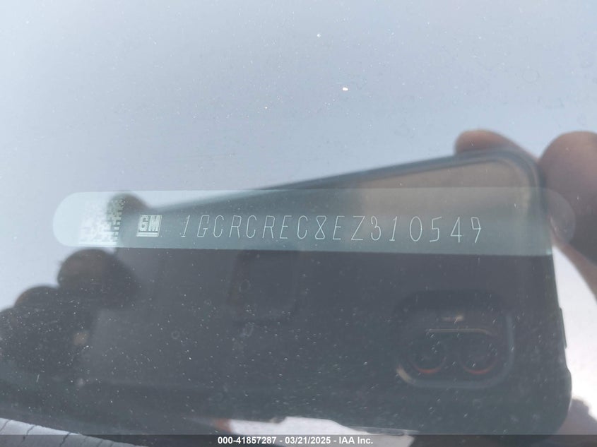 2014 CHEVROLET SILVERADO 1500 VIN: 1GCRCREC8EZ310549