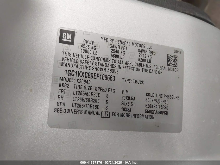 2014 CHEVROLET SILVERADO 2500HD LT - 1GC1KXC89EF108663