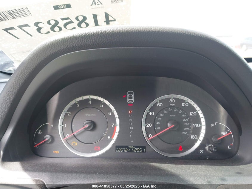 2008 HONDA ACCORD VIN: 1HGCP26838A118181