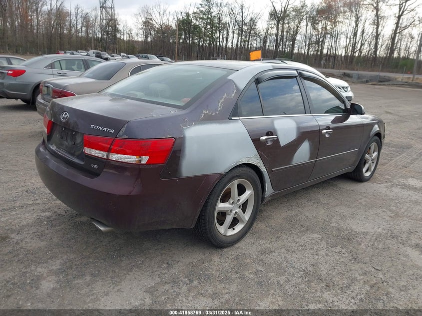2006 HYUNDAI SONATA VIN: 5NPEU46F26H051203