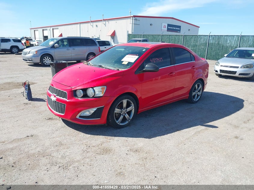 2015 CHEVROLET SONIC VIN: 1G1JH5SB8F4168410