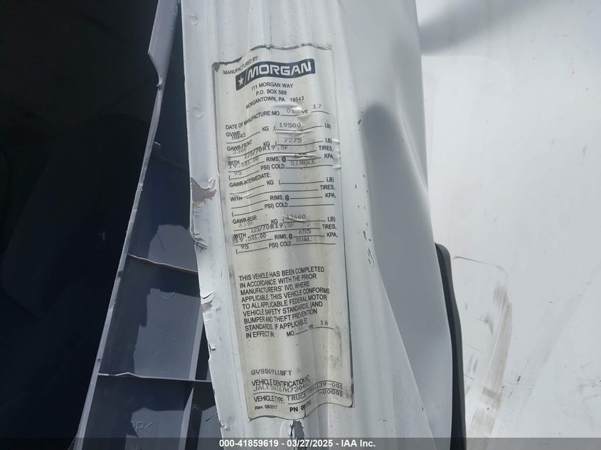 2017 Isuzu Nrr Dsl Reg At VIN: JALE5W167H7304425 Lot: 41859619