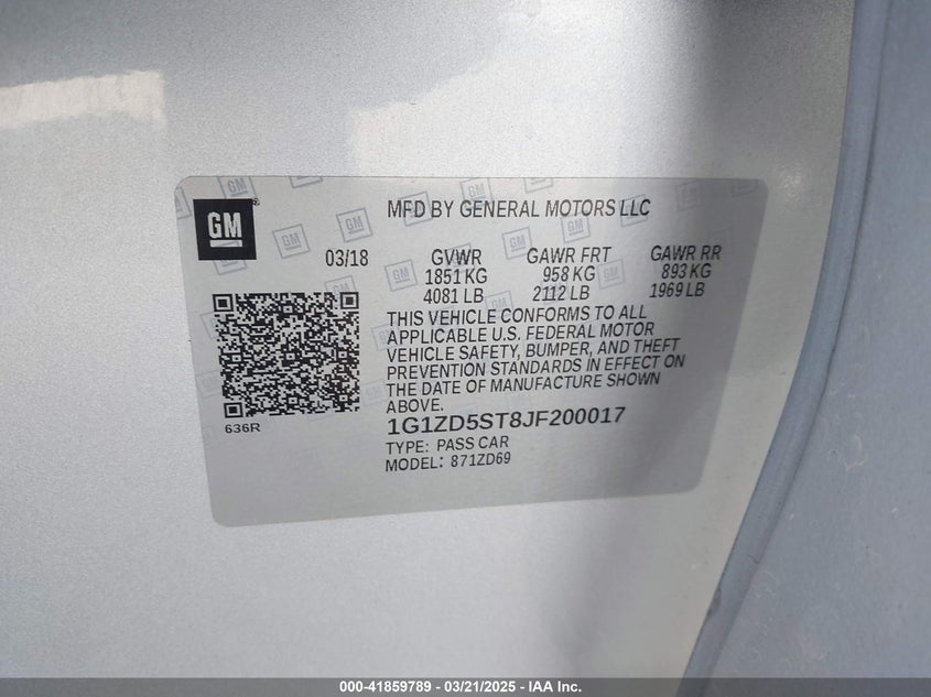 2018 CHEVROLET MALIBU LT - 1G1ZD5ST8JF200017