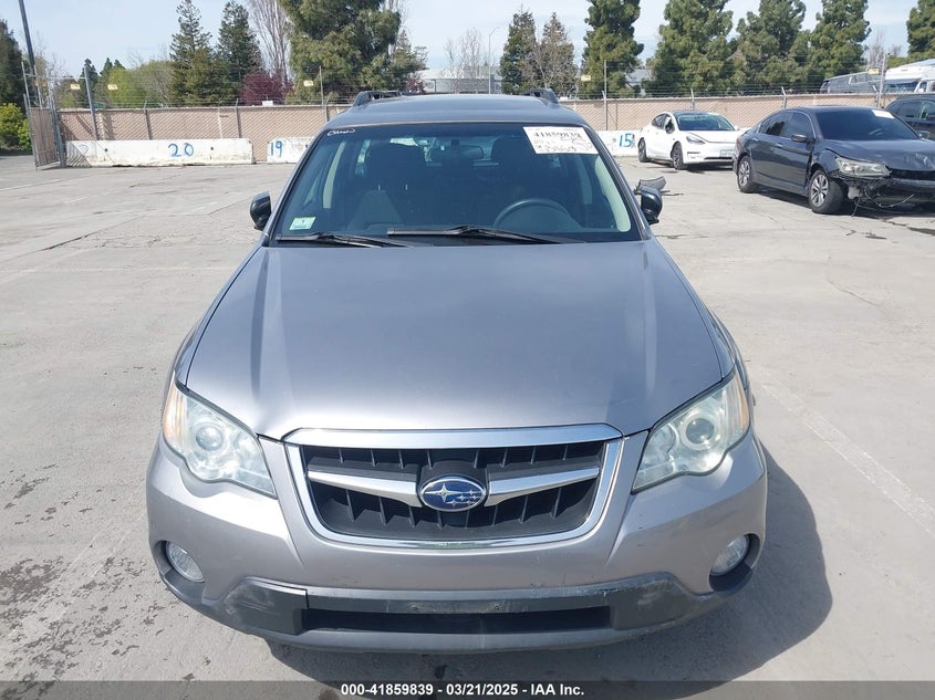 2008 SUBARU OUTBACK VIN: 4S4BP61C487360595