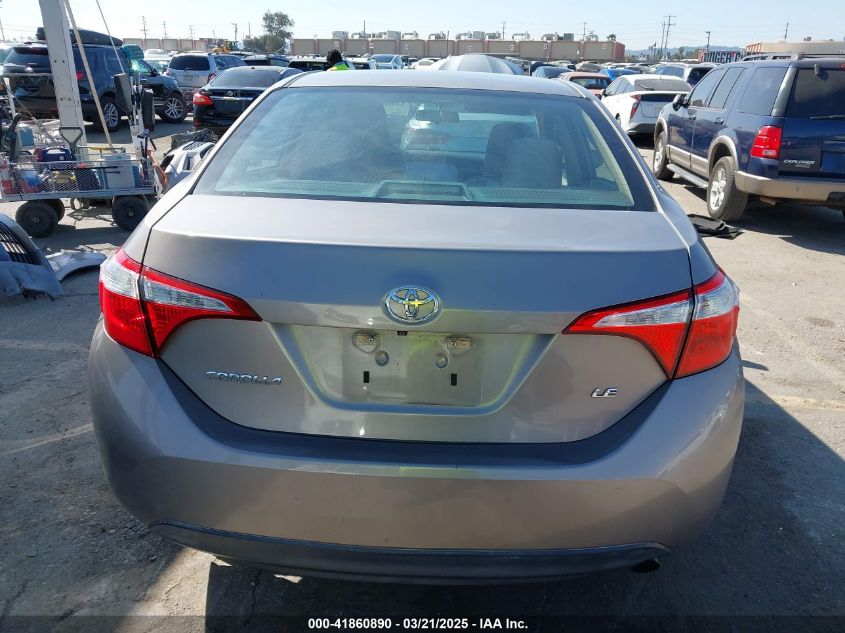 2015 Toyota Corolla Le Plus VIN: 5YFBURHEXFP214980 Lot: 41860890