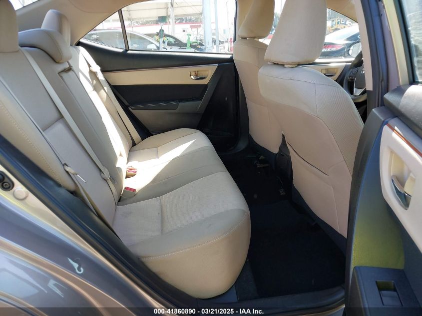 2015 Toyota Corolla Le Plus VIN: 5YFBURHEXFP214980 Lot: 41860890