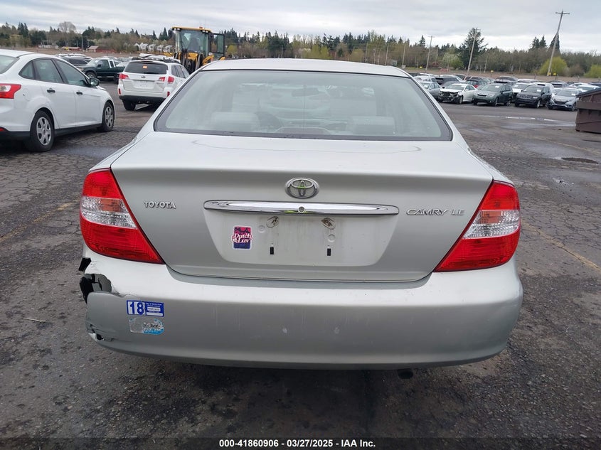 2003 Toyota Camry Le VIN: JTDBE32K630174203 Lot: 41860906