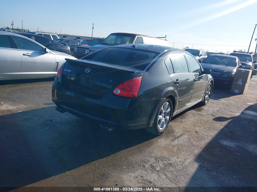 2008 NISSAN MAXIMA VIN: 1N4BA41EX8C800456