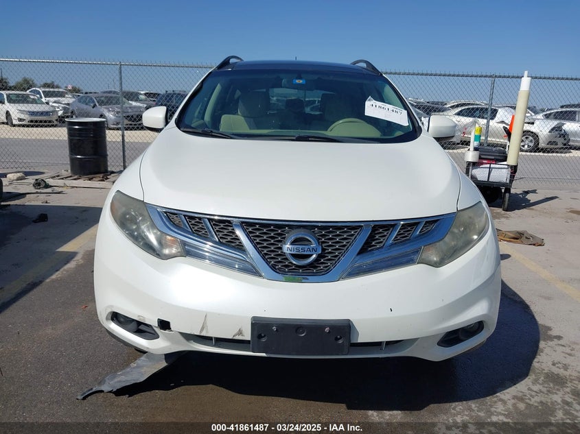 2012 NISSAN MURANO VIN: JN8AZ1MU4CW112724