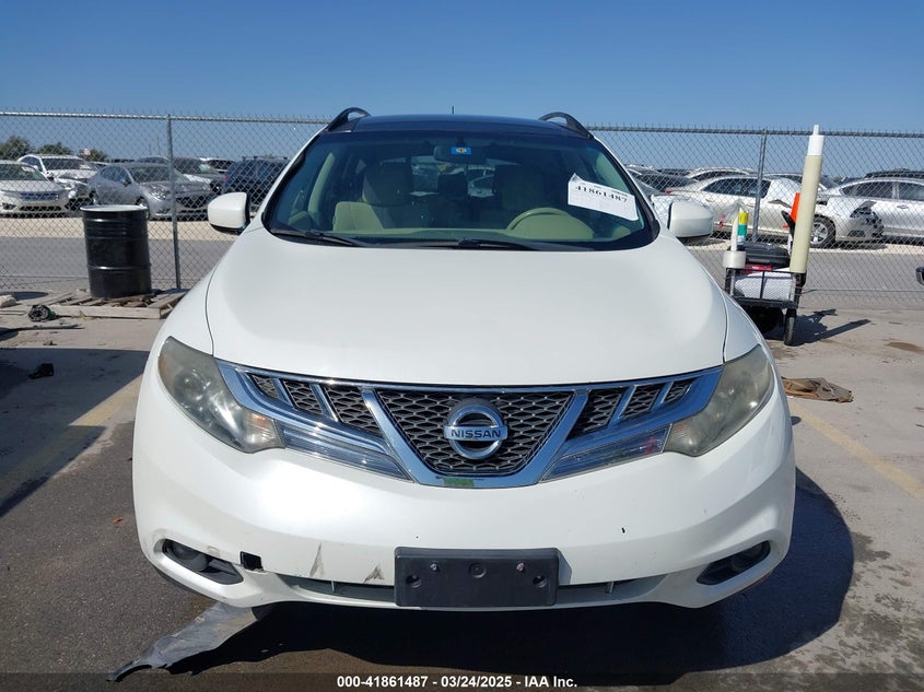 2012 NISSAN MURANO VIN: JN8AZ1MU4CW112724