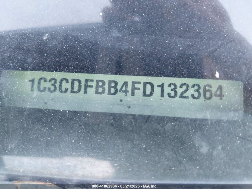 2015 Dodge Dart Sxt VIN: 1C3CDFBB4FD132364 Lot: 41862934