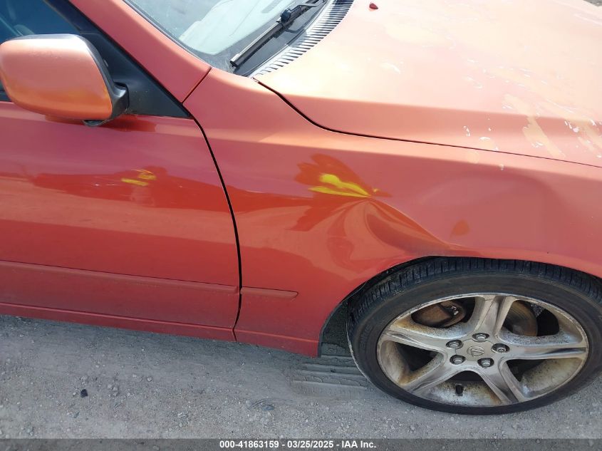 2001 Lexus Is 300 VIN: JTHBD182X10015601 Lot: 41863159