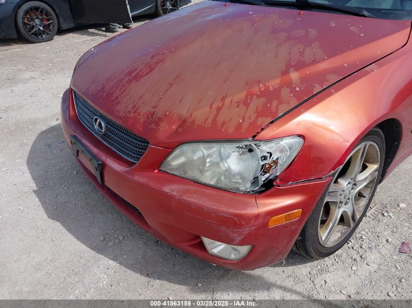 2001 Lexus Is 300 VIN: JTHBD182X10015601 Lot: 41863159