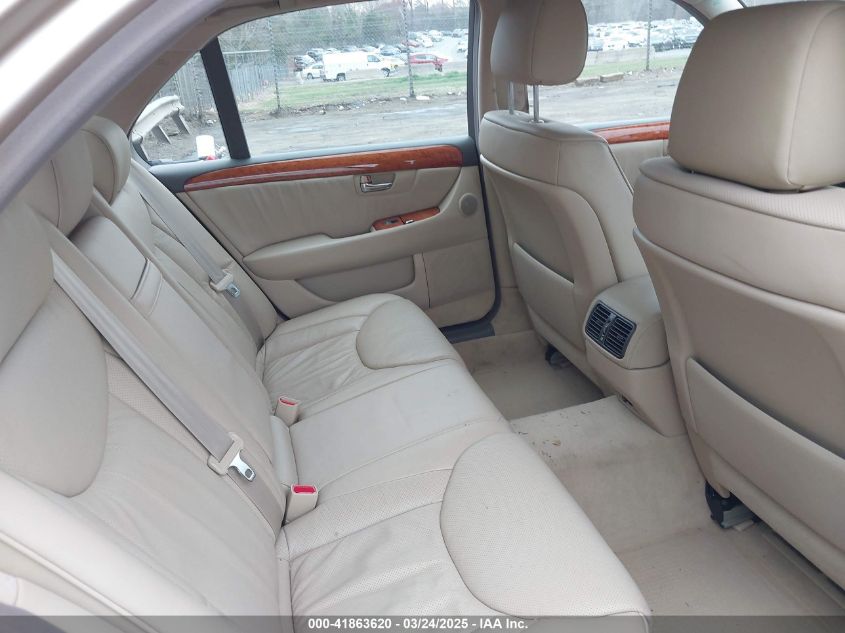 2005 Lexus Ls 430 VIN: JTHBN36F255015647 Lot: 41863620