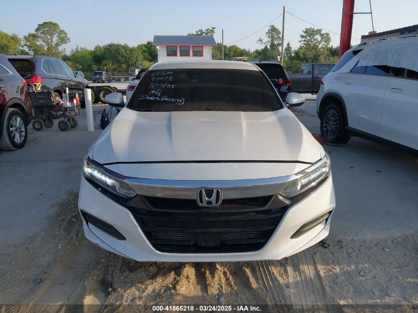 2018 Honda Accord Lx VIN: 1HGCV1F1XJA233465 Lot: 41865218
