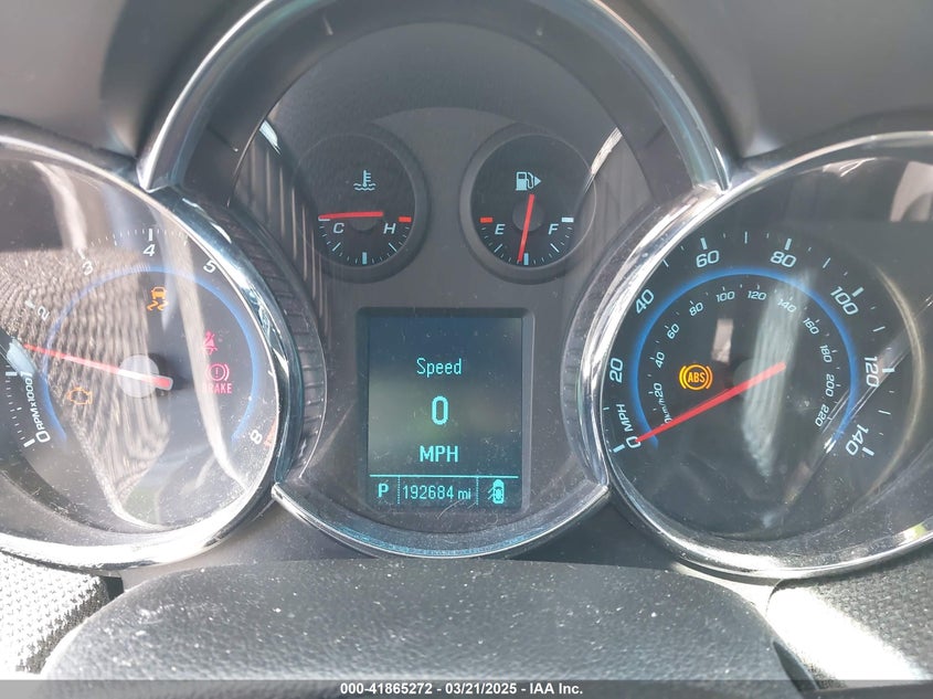 2012 CHEVROLET CRUZE VIN: 1G1PH5SC4C7147440
