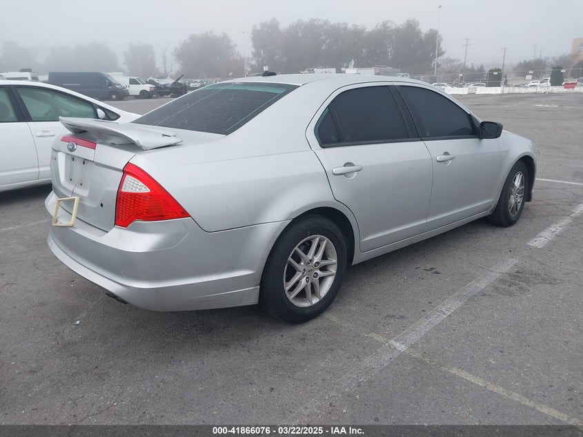 2012 FORD FUSION VIN: 3FAHP0GA4CR276463
