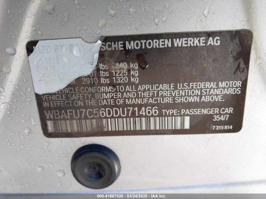 2013 BMW 535I XDRIVE - WBAFU7C56DDU71466