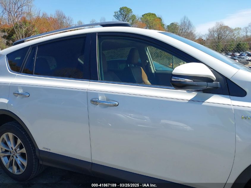 2017 Toyota Rav4 Hybrid Limited VIN: JTMDJREV5HD129038 Lot: 41867189