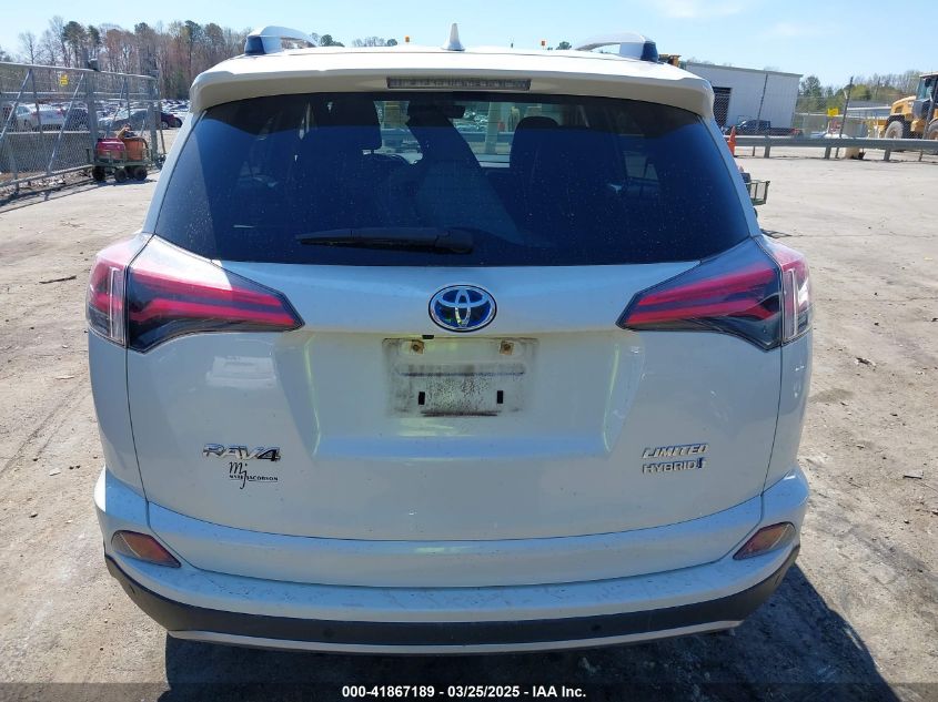2017 Toyota Rav4 Hybrid Limited VIN: JTMDJREV5HD129038 Lot: 41867189