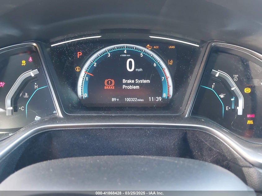 2019 HONDA CIVIC VIN: SHHFK7H61KU407737