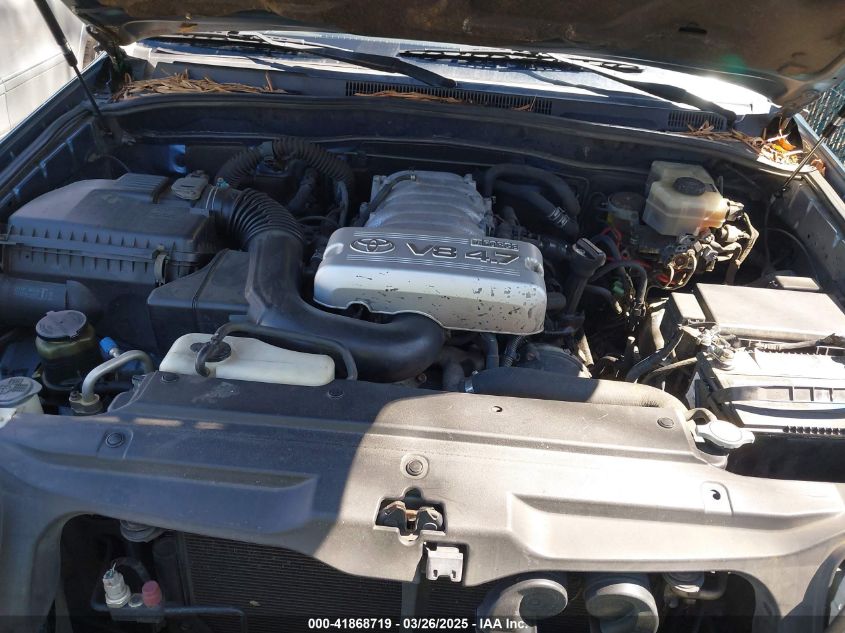 2004 Toyota 4Runner Sr5 V8 VIN: JTEBT14RX40038044 Lot: 41868719