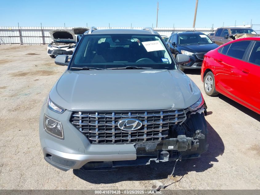 2021 Hyundai Venue Sel VIN: KMHRC8A39MU116720 Lot: 41870425