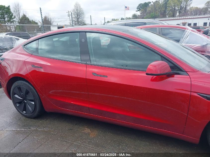 2025 Tesla Model 3 - 5YJ3E1EB9SF928781