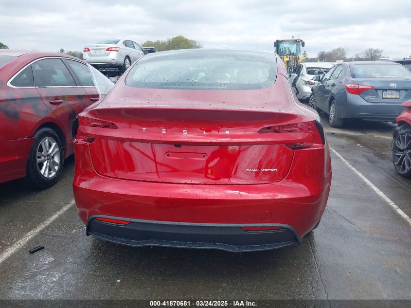 2025 Tesla Model 3 - 5YJ3E1EB9SF928781