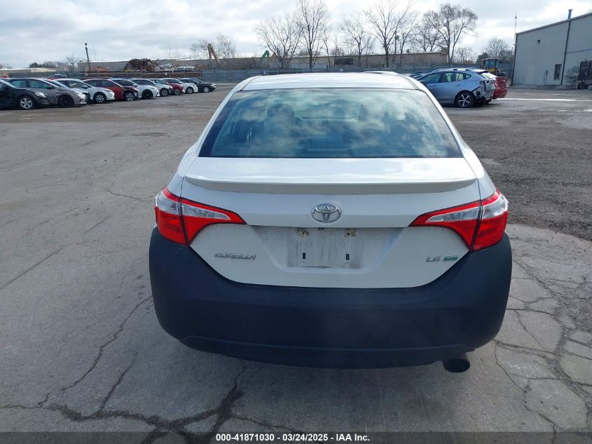 2016 Toyota Corolla Le Eco VIN: 5YFBPRHE7GP436207 Lot: 41871030