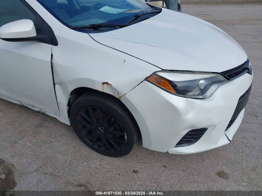 2016 Toyota Corolla Le Eco VIN: 5YFBPRHE7GP436207 Lot: 41871030