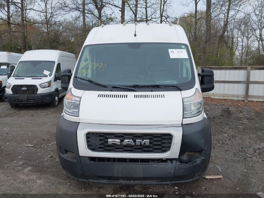 2019 Ram Promaster 2500 High Roof 159 Wb VIN: 3C6TRVDG4KE527547 Lot: 41871193