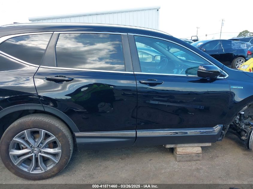 2021 Honda Cr-V Hybrid Touring VIN: 7FART6H90ME020796 Lot: 41871460