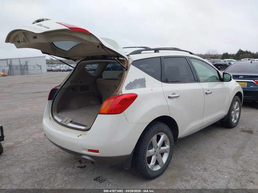 2009 NISSAN MURANO VIN: JN8AZ18W59W101798