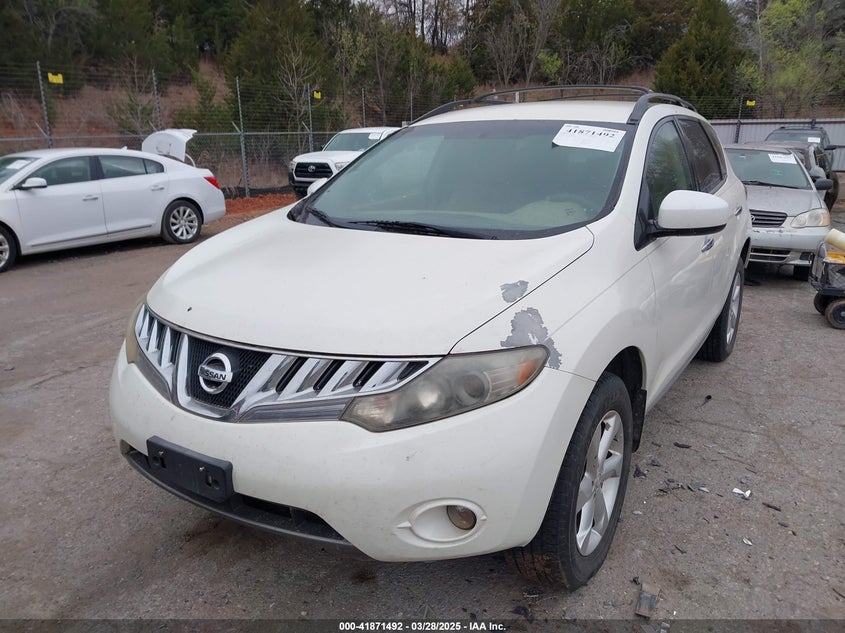 2009 NISSAN MURANO VIN: JN8AZ18W59W101798