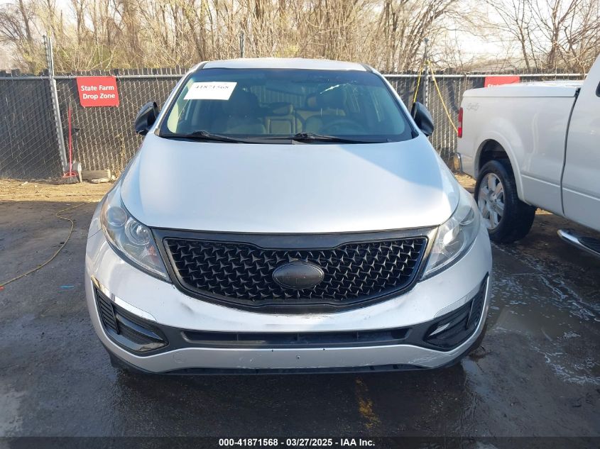 2016 Kia Sportage Lx VIN: KNDPBCACXG7879012 Lot: 41871568