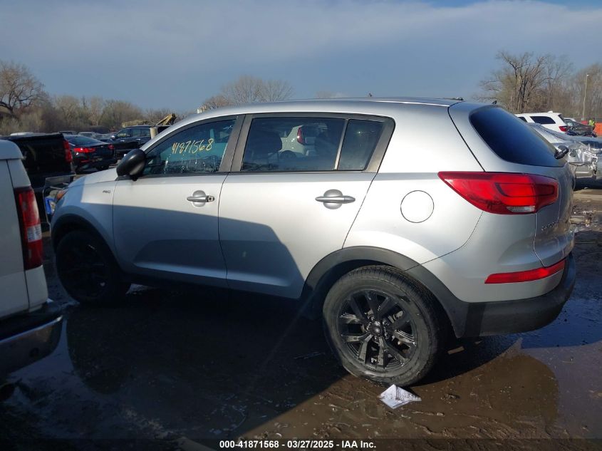 2016 Kia Sportage Lx VIN: KNDPBCACXG7879012 Lot: 41871568