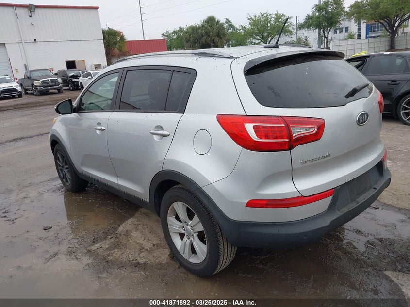 2011 KIA SPORTAGE VIN: KNDPB3A28B7016001